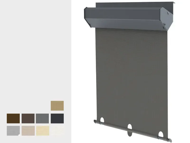 Vonkajšia screenová roleta pre strešné okná - SCREEN SKY - látka SOLTIS PERFOR