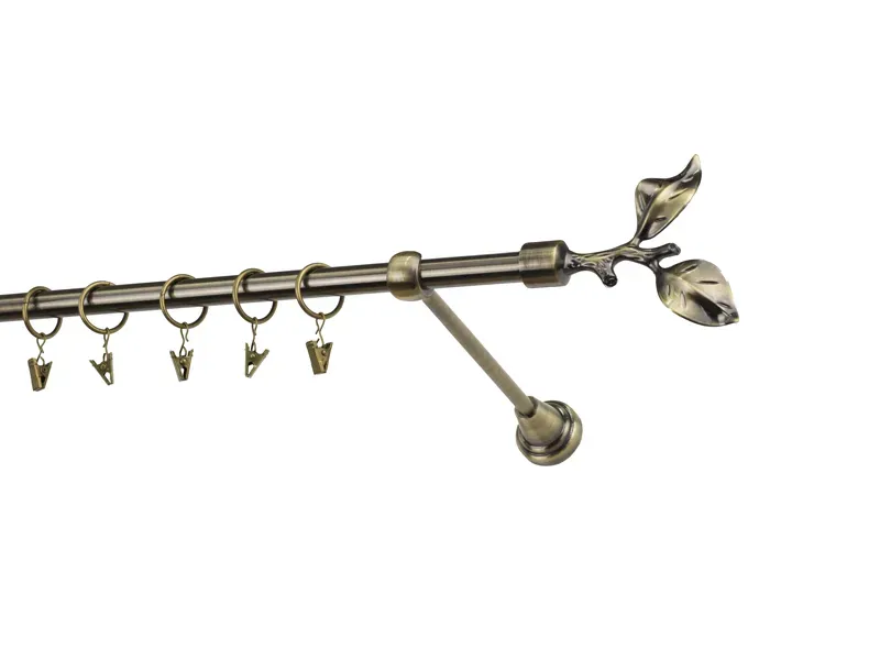 Garniže 16mm - jednoradové - LIST ROSE - antik