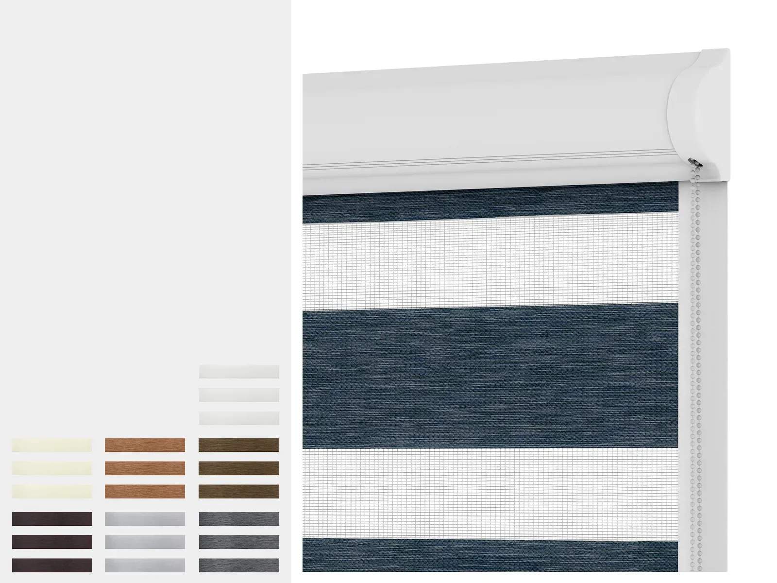 Roleta SWING LITE - deň a noc - látka OLYMPOS