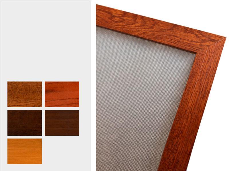 Sieťky na OKNO - pevné - drevoimitačné