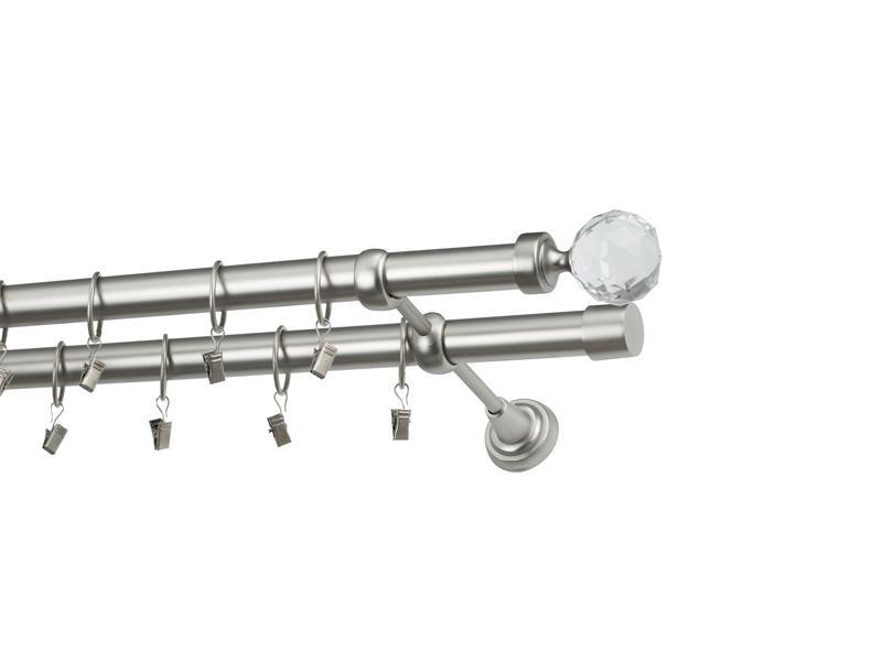 Garniže 25x25mm - dvojradové - GUĽA CRYSTAL - satin