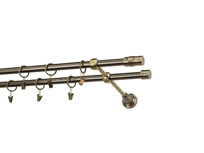 Garniže 16x16mm - dvojradové - CYLINDER - antik