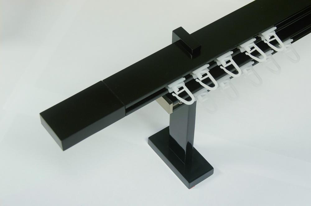 Garniže SQUARE LINE čierna - dvojradové - LINE čierna