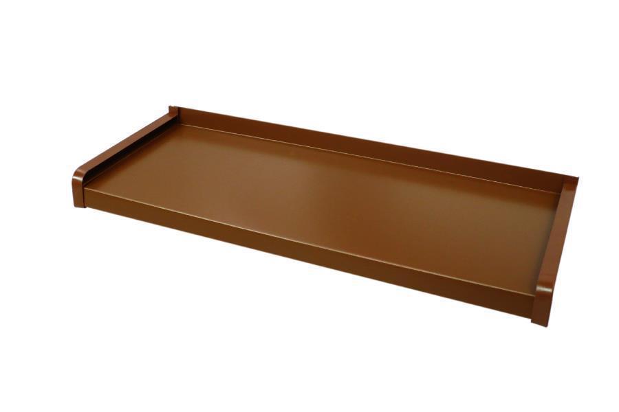 Külső alumínium extrudált ablakpárkány - RAL 8003 barna