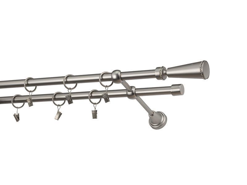 Garniže 16x16mm - dvojradové - MILANO CRYSTAL - satin