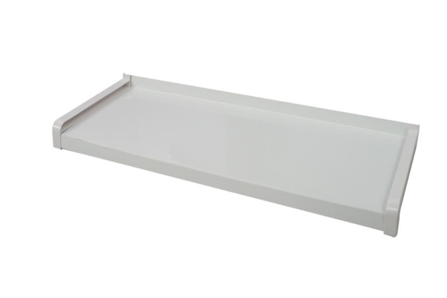 Külső hajlított alumínium ablakpárkány - RAL 9016 fehér