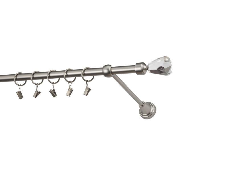 Garniže 16mm - jednoradové - CRYSTAL CONE - satin