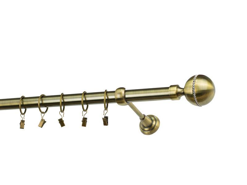 Garniže 25mm - jednoradové - KALISTO CRYSTAL - antik