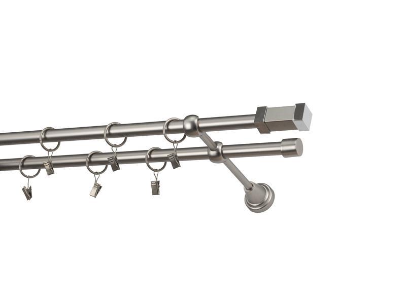 Garniže 16x16mm - dvojradové - QUADRO - satin