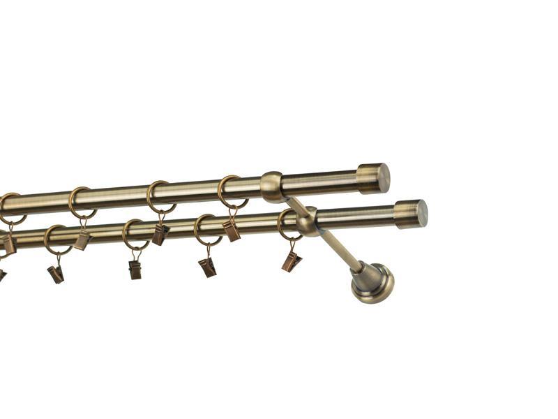 Garniže 19x19mm - dvojradové - PULLO - antik