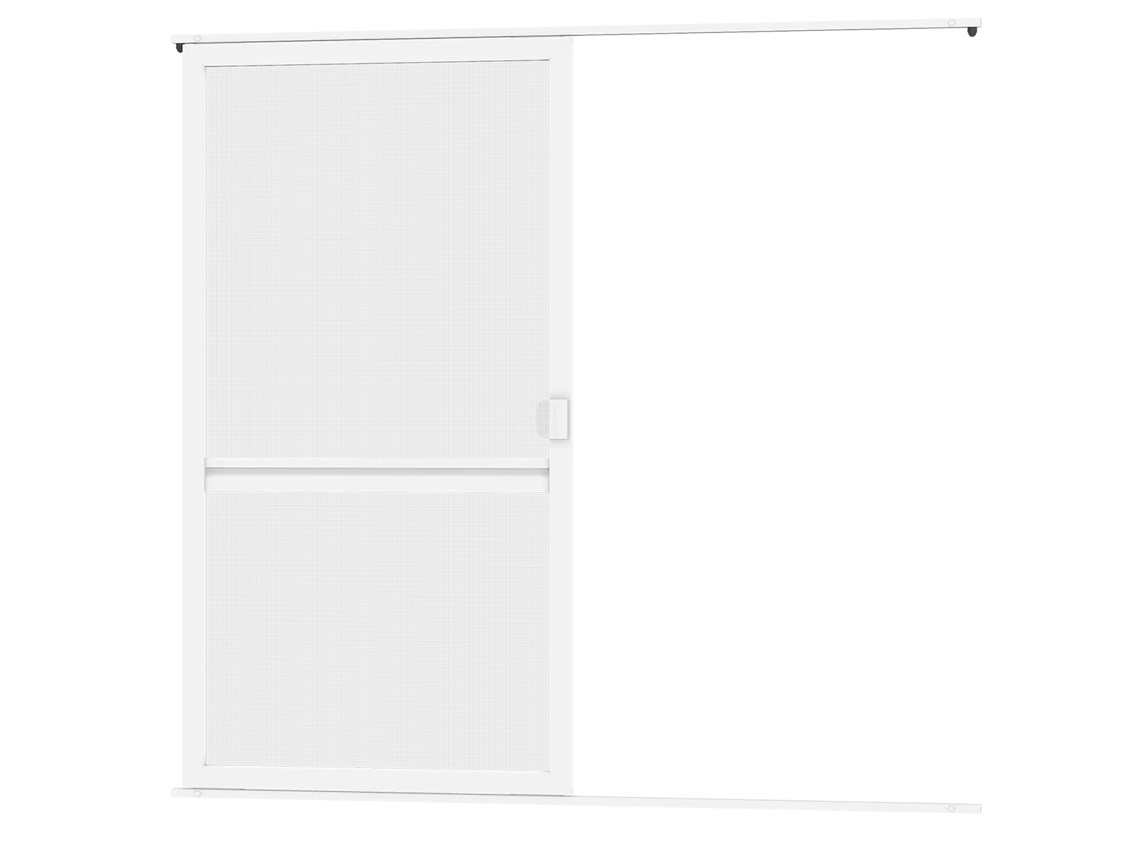 Sieťky na DVERE- posuvné - BIELA - s priečkou