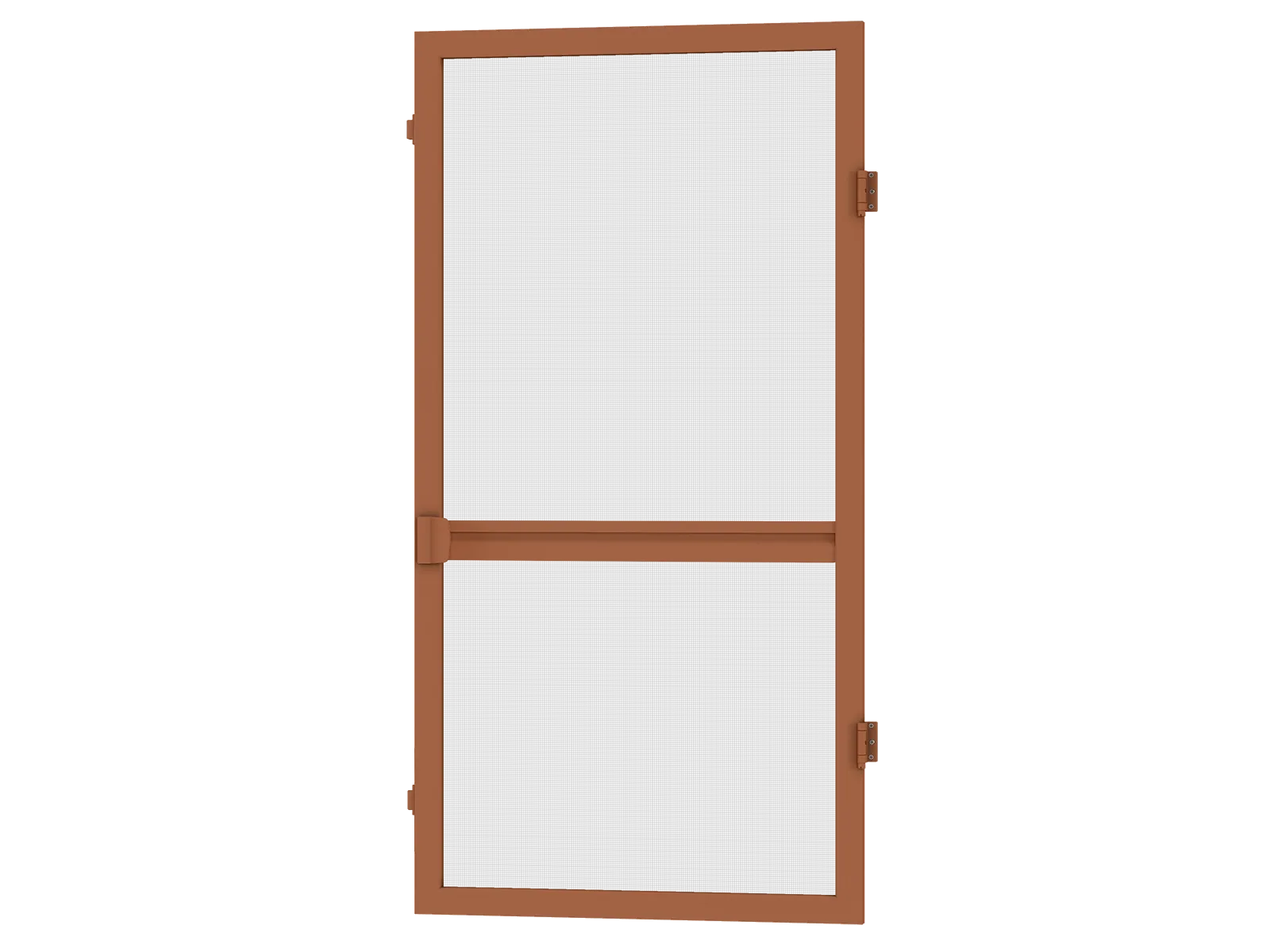 Sieťky na DVERE - pántové - HNEDÁ - s priečkou