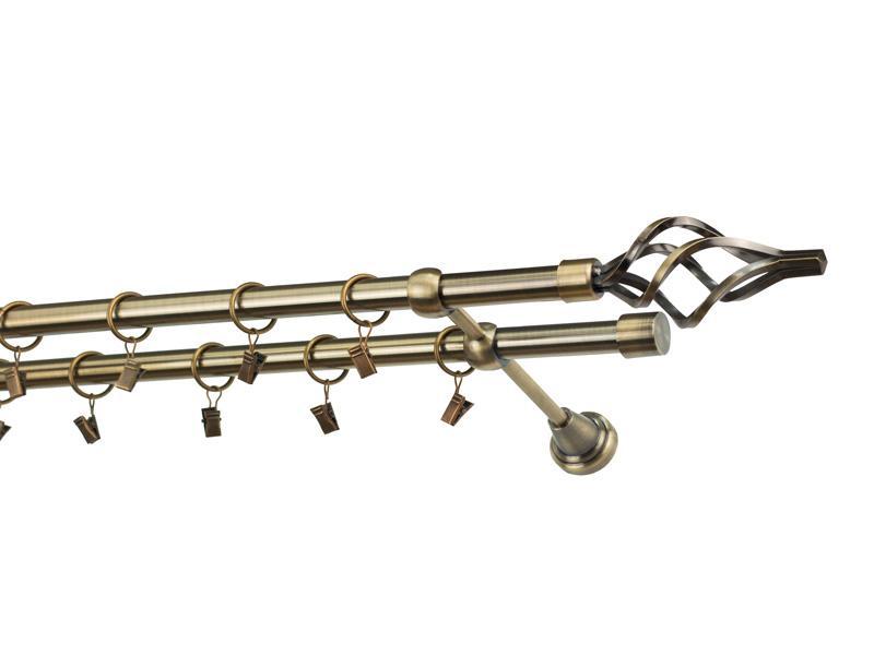 Garniže 19x19mm - dvojradové - GUĽA AZUR - antik