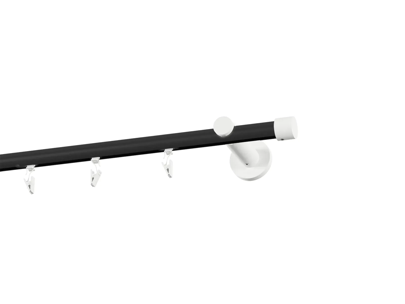 Garniža 19mm drážková tyč - 1rad - PULLO - čierno biela