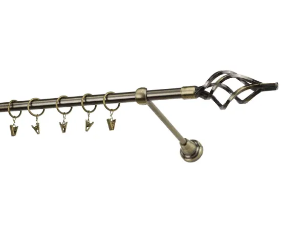 Garniže 16mm - jednoradové - GUĽA AZUR - antik