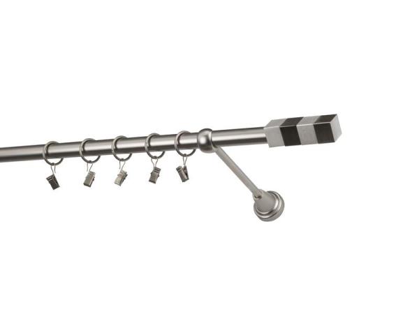 Garniže 19mm - jednoradové - QUADRO - satin