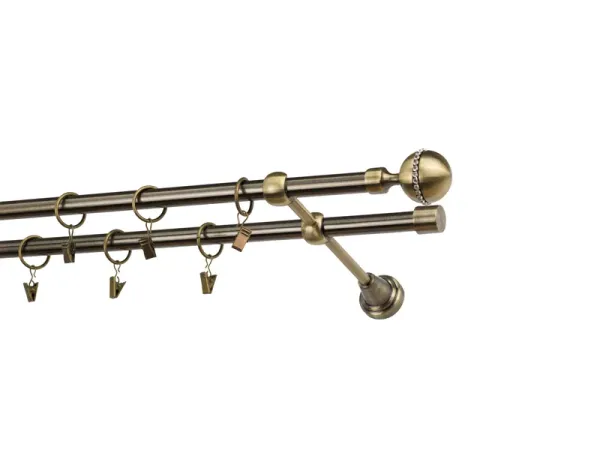 Garniže 16x16mm - dvojradové - KALISTO CRYSTAL - antik