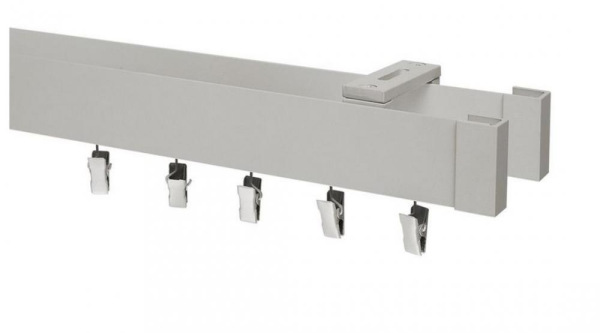 Kétsínes mennyezeti MODERN karnis - INOX árnyalat