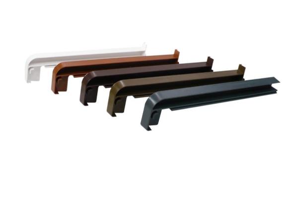 Külső alumínium extrudált ablakpárkány - RAL 8019 sötétbarna 2