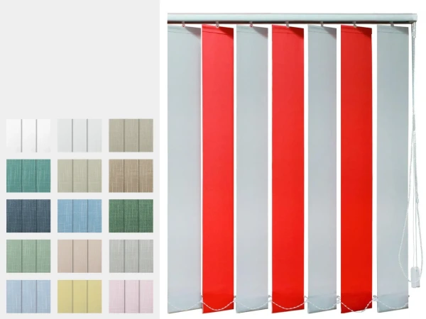 Kétszínű szalagfüggöny - SHANTUNG szövet