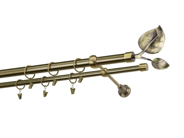 Kétsoros 25x16mm karnis - NAGY LEVÉL antik