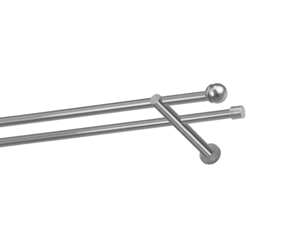 Kétsoros 16x16mm karnis - TODI MAX - satin 1