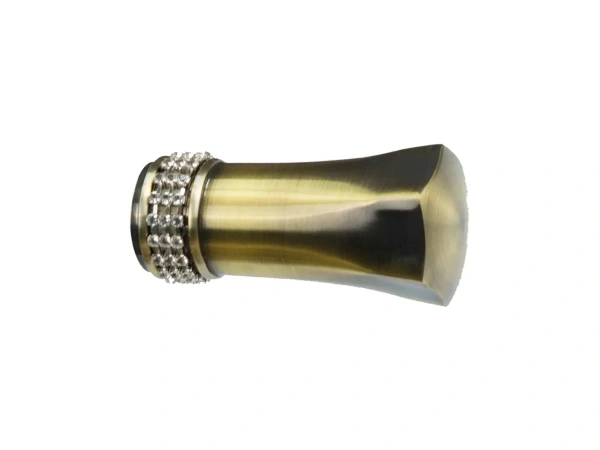 Kétsoros 25x25mm karnis - PLUTON CRYSTAL - antik 2