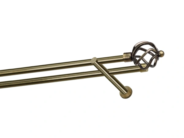 Kétsoros 19x19mm karnis - SPIRAL - antik 1