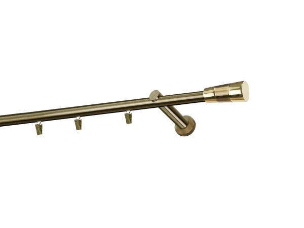 Garniža 19mm - drážková tyč - 1rad - VOLEO - antik