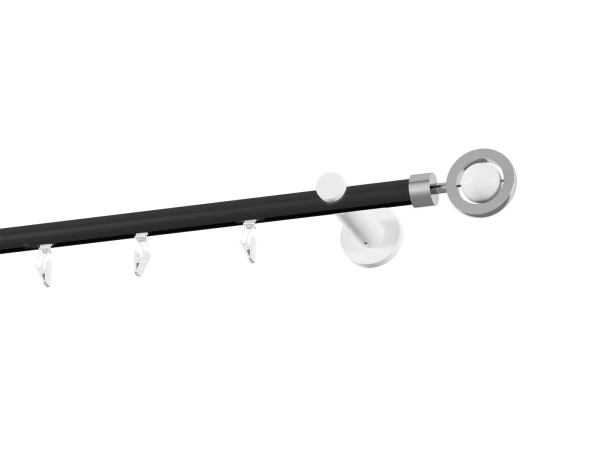 Garniža 19mm drážková tyč - 1rad - SFERA - čierno biela 2