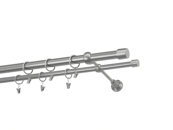 Kétsoros 25x16mm karnis - PULLO - satin