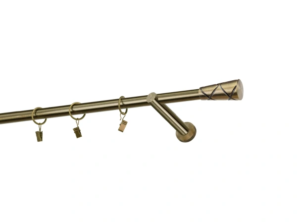 Egysoros 19mm karnis - TRAPEZIUM - antik