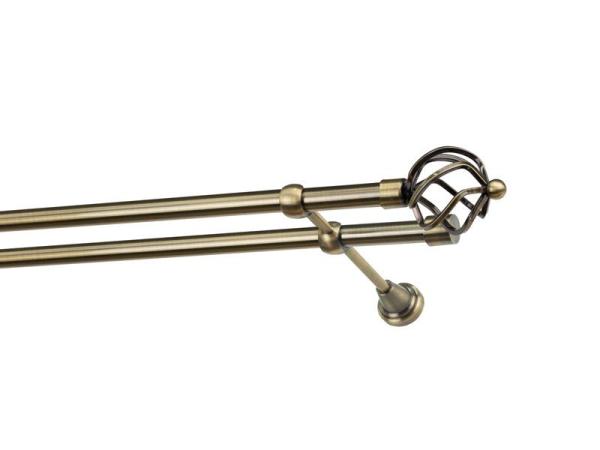 Garniže 19x19mm - dvojradové - SPIRAL - antik 1