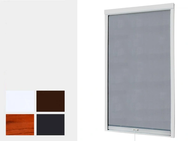 Függőleges mozgatású rolós szúnyoghálók tetőablakokra – hagyományos színek