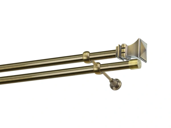 Kétsoros 25x25mm karnis - TORONY - antik 1