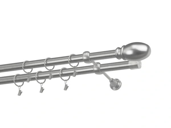 Kétsoros 25x25mm karnis - BELUNO - satin