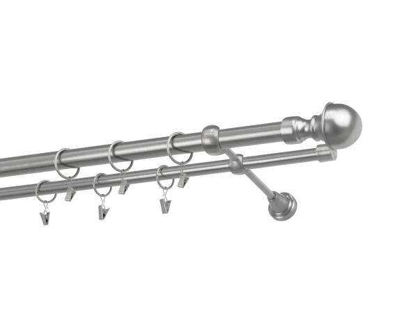 Kétsoros 25x16mm karnis - BOSTON - satin