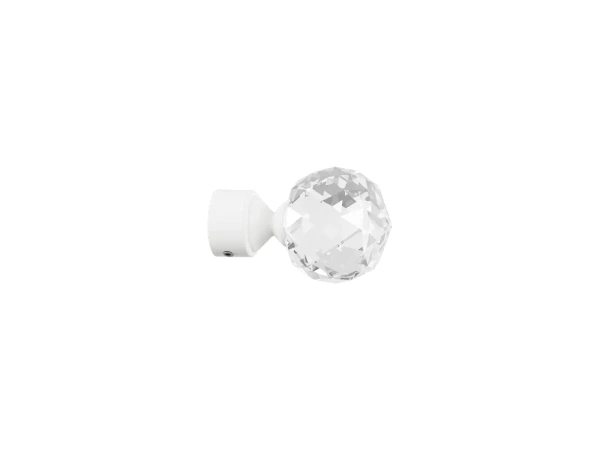 Garniža 19mm drážková tyč - 1rad - GUĽA CRYSTAL - biela 3