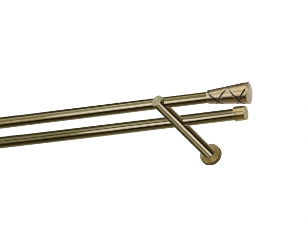 Kétsoros 19x19mm karnis - TRAPEZIUM - antik 1