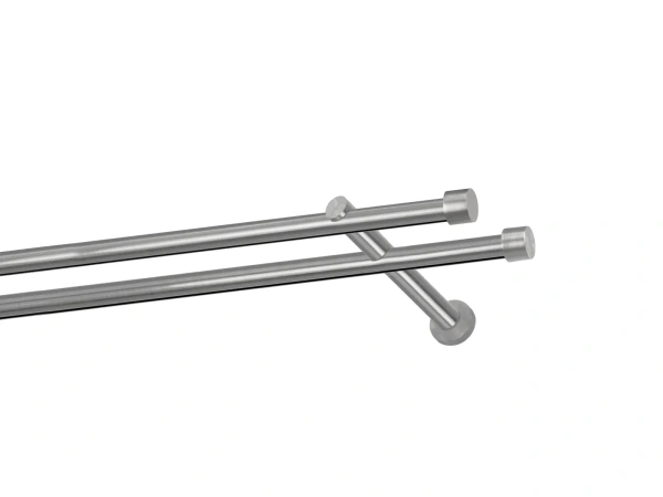 Garniža 19x19mm - drážková tyč - 2rady - PULLO - satin 1