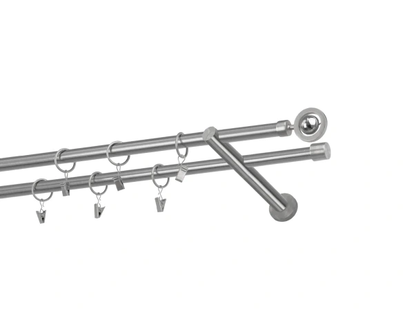 Kétsoros 16x16mm karnis - JUPITER - satin