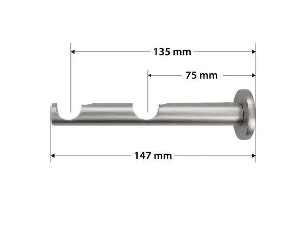 Kétsoros 19x19mm karnis - FALIST - satin 3