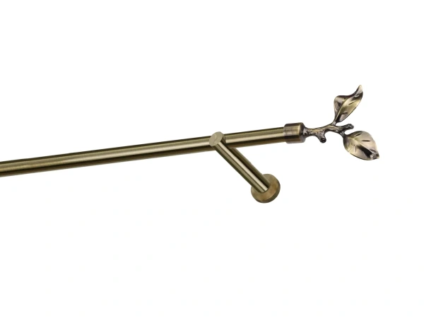 Egysoros 19mm karnis - RÓZSA LEVÉL - antik 1