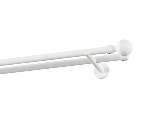 Garniža 19x19mm obyčajná tyč - 2rady - GABI - biela 1