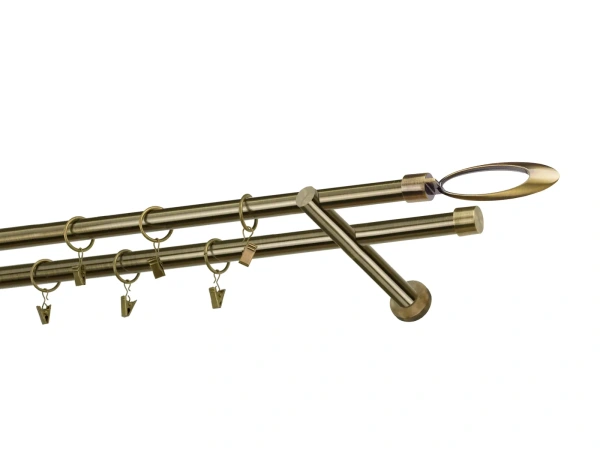 Kétsoros 19x19mm karnis - VENEZIA - antik