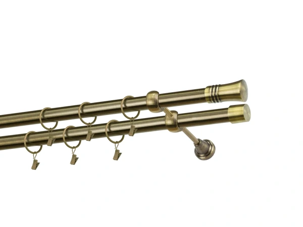 Kétsoros 25x25mm karnis - CAPRI - antik