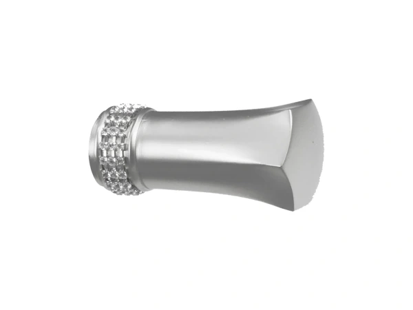 Egysoros 25mm karnis - PLUTON CRYSTAL - satin 2