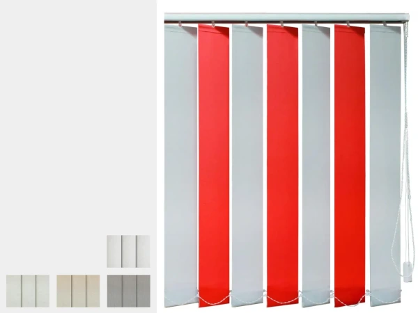 Kétszínű szalagfüggöny - SZAHARA szövet