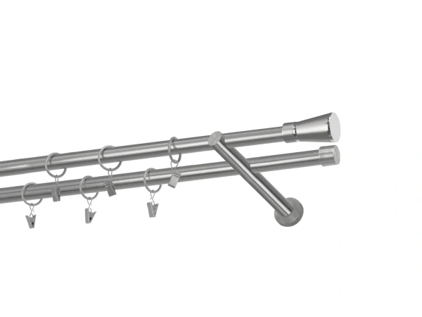 Kétsoros 19x19mm karnis - RIMINY - satin