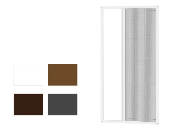 Sieťky proti hmyzu na DVERE - PLISSÉ LITE2 - bežné odtiene